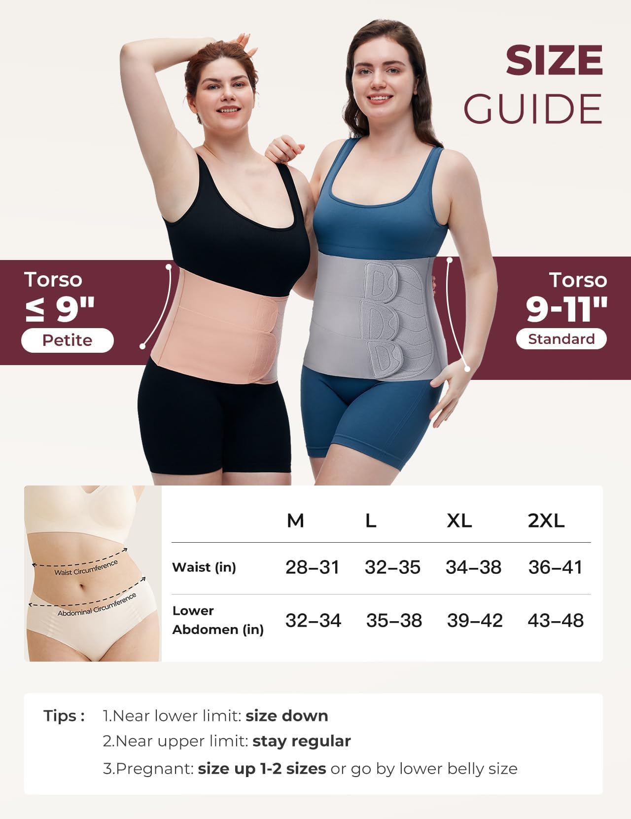 Momcozy Ergowrap Cintura Post-Parto, Compressione 3D & Supporto Dorsale per la Rigenerazione Post-Cesare, Fascia Addominale Senza Cuciture per la Vita Quotidiana & lo Sport, Shapewear Postpartum