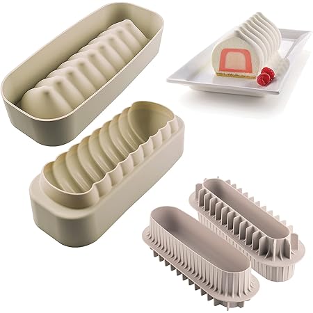 Silikomart Stone silicone cake mold with 8 cavities - Planète Gateau