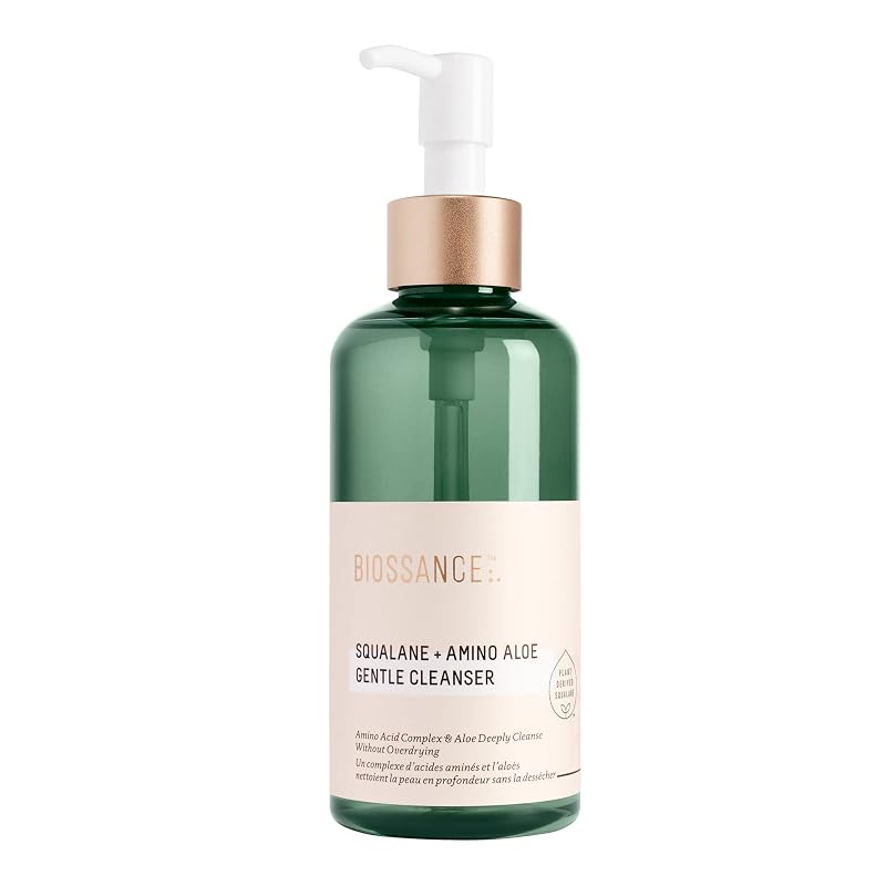 BIOSSANCE Squalane + Amino Aloe Gel de Limpeza Facial com Espuma e Extrato de Moringa