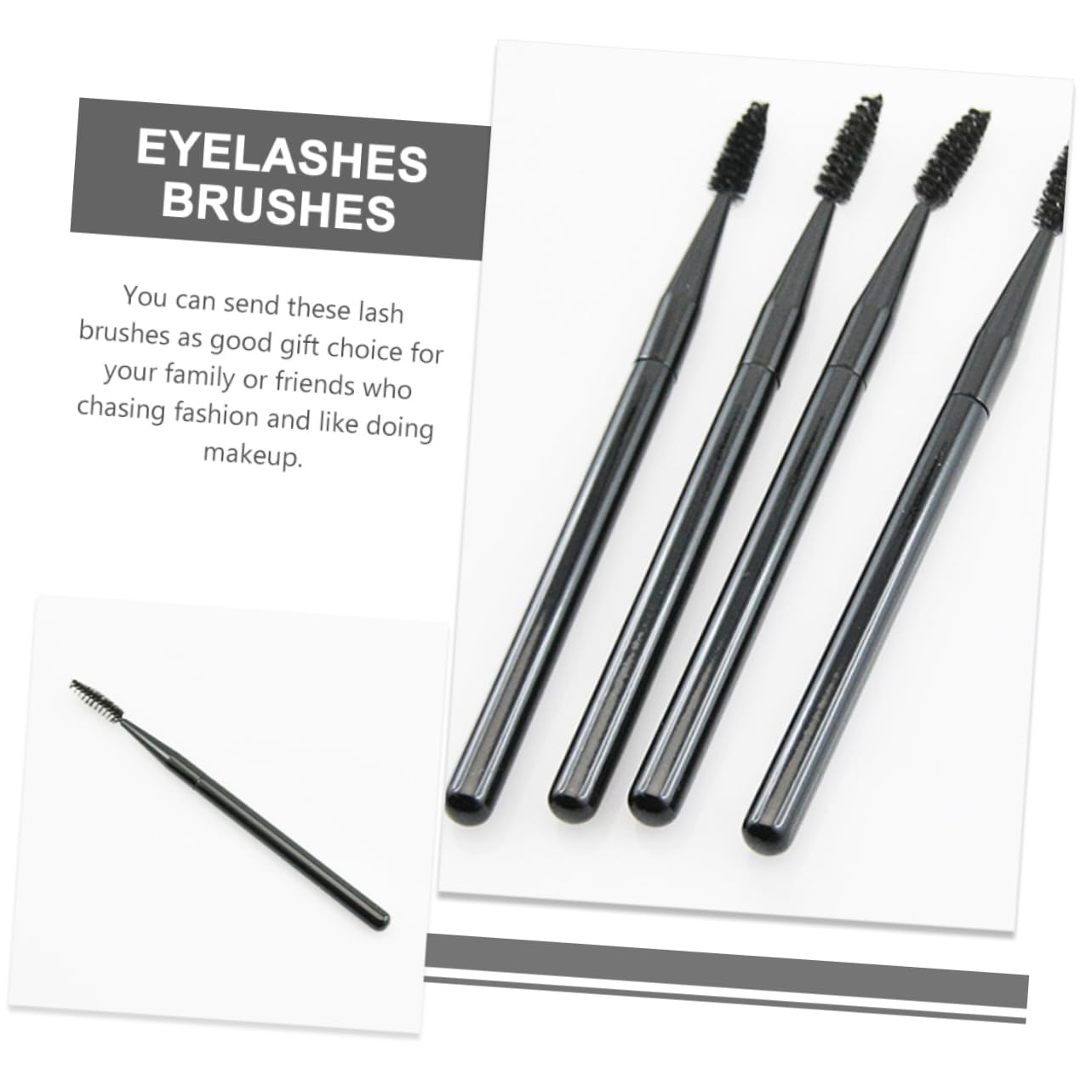 BESTYASH 4Pcs Brow Lift Applicator Eyelash Makeup Tools with Soft Bristles Portable Eye Makeup Tools for Women Includes Storage Pouch for Easy Carrying