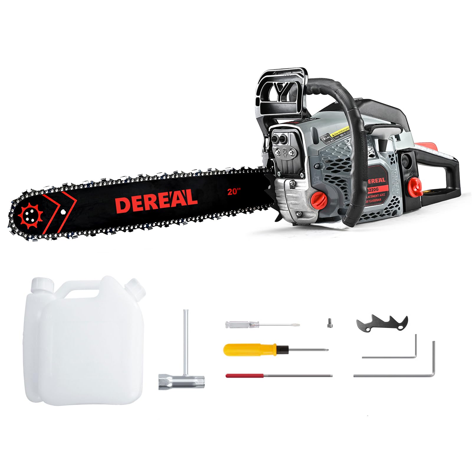 Amazon.com : Gas Chainsaws 20 Inch 62CC Gas Powered Chainsaw 3.4HP