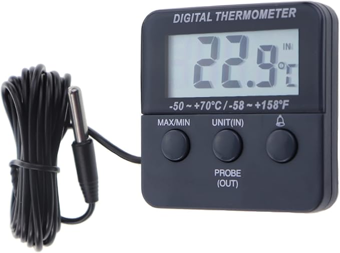 DIGITAL DISPLAY FRIDGE FREEZER PROBE THERMOMETER TEMPERATURE GAUGE