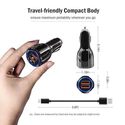 Miniatura 5 de Cable de carga USB C para Moto G Pure, Stylus 5G, Power, Play, One 5G Ace, G60S, G200, G9, G8, G7, Ultra Z4, G60, G22, G72, Edge 30 Phone