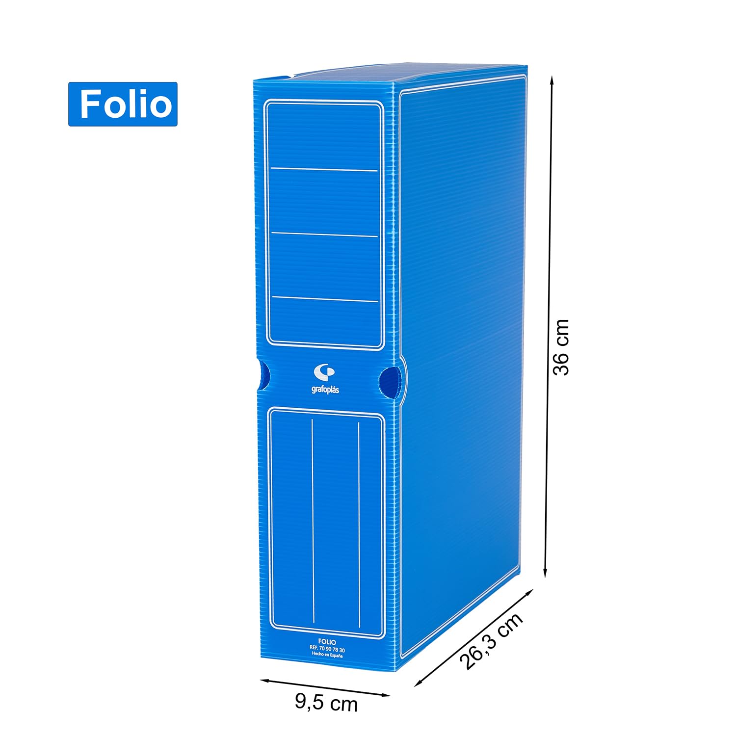 Grafoplas 521918 - Archivio definitivo, polietiline, blu