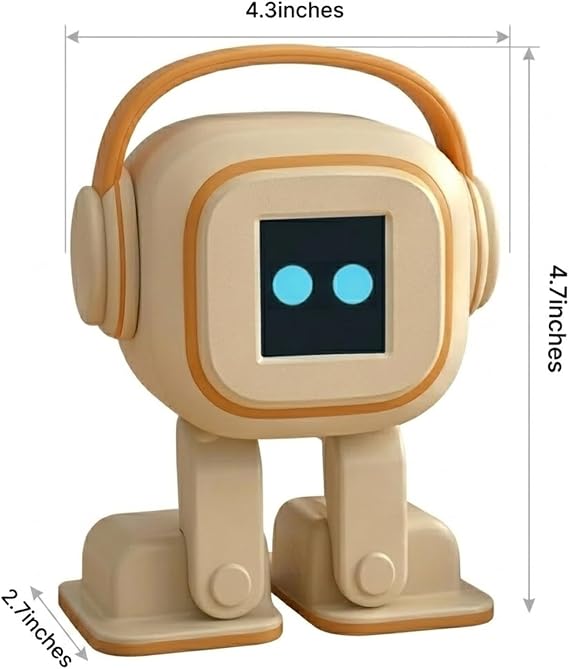 AI Chatbot | Emotional Interaction, Singing and Dancing, Emojis, Voice Control, Personalization, Companion, (Beige)
