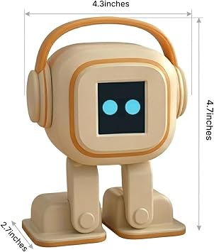 AI Chatbot | Emotional Interaction, Singing and Dancing, Emojis, Voice Control, Personalization, Companion, (Beige)