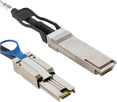 ZHANGLH 1.0M MiniSAS HD SFF-8088 to QSFP SFF-8436 S*A*S Copper Passive Cable Adapter for NetApp
