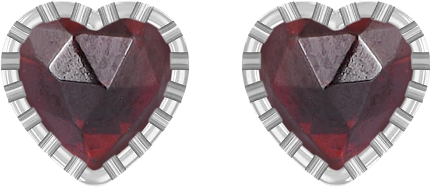 PANOPLY 14k Gold Plated 925 Sterling Silver Love Heart Stud Earrings | Beautiful Earrings for Women | Birthday Jewelry Gifts For Women, Wife, Her Girls