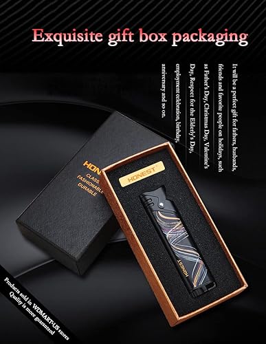 Miniatura 6 de Encendedores inflables resistentes al viento - Encendedores de gas butano de metal - Encendedores de inyección directa Turbo - Pequeños y portátiles