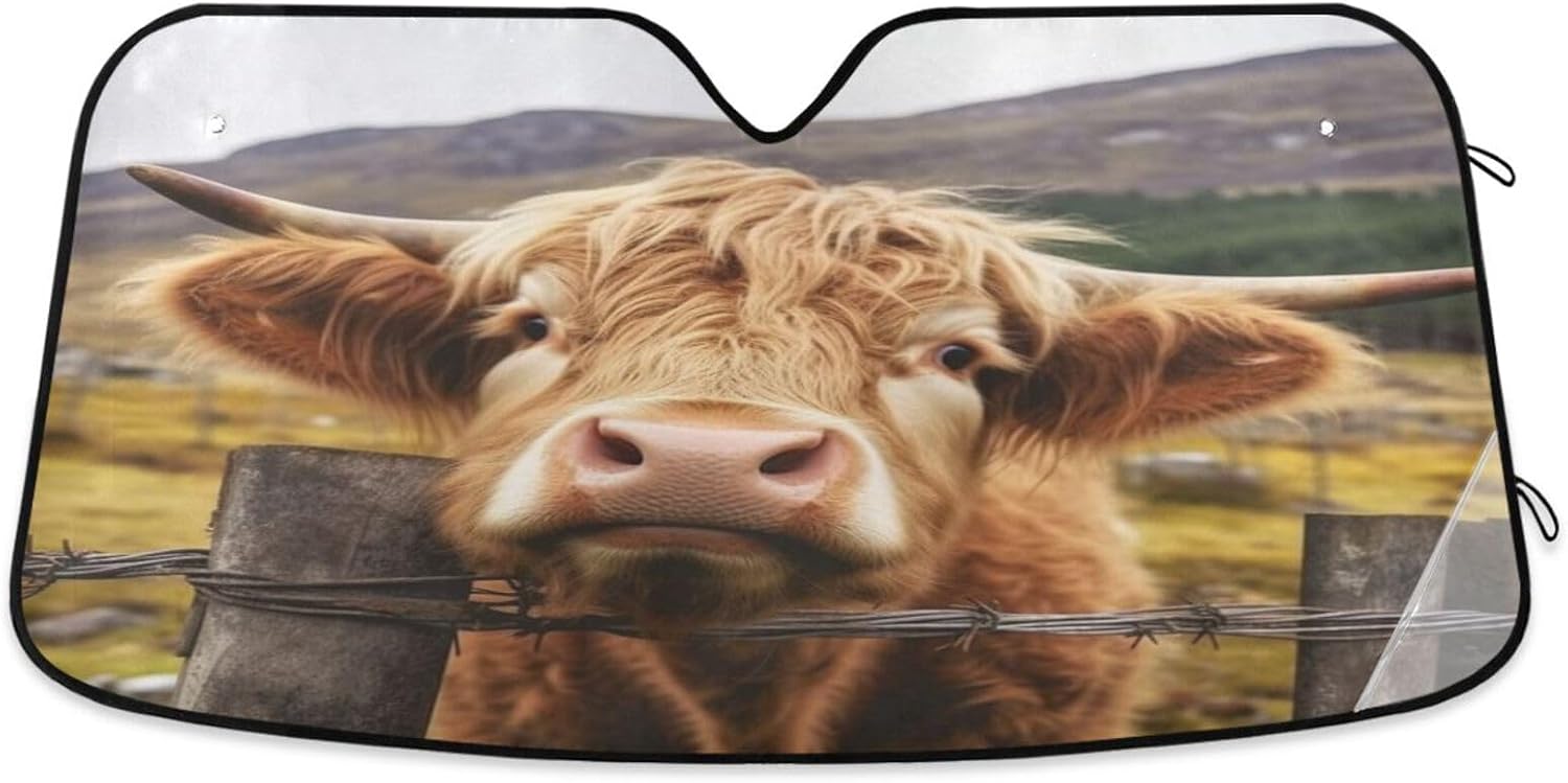 Purple Solid Color Car Windshield Sun Shade Front Window Folding Auto Sunshade Anti-UV Rays Sun Visor Shade for Car Truck SUV