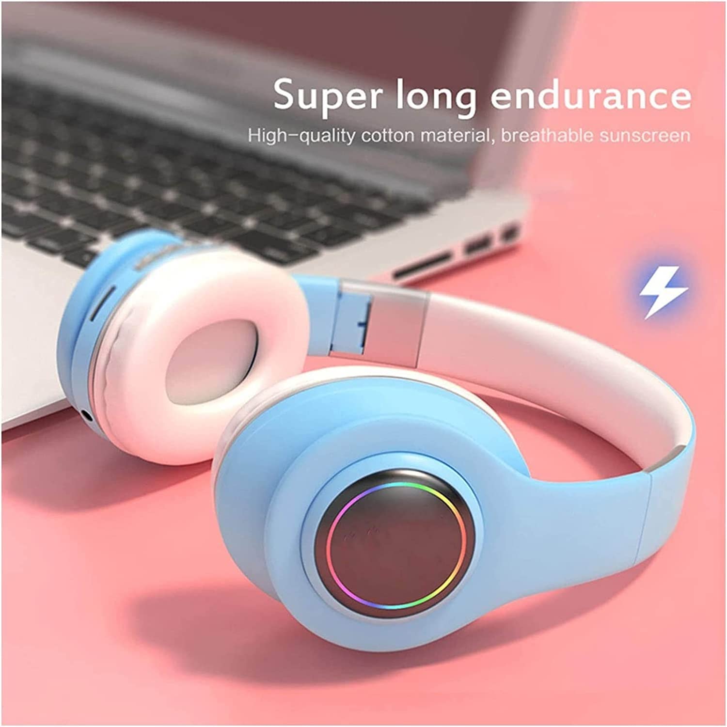 Auriculares for niños - Auriculares intrauditivos estéreo Plegables sin enredos de 3,5 mm for niños/Adolescentes/niños/niñas/Escuela/Viaje en avión/Tableta (Color : Yellow)