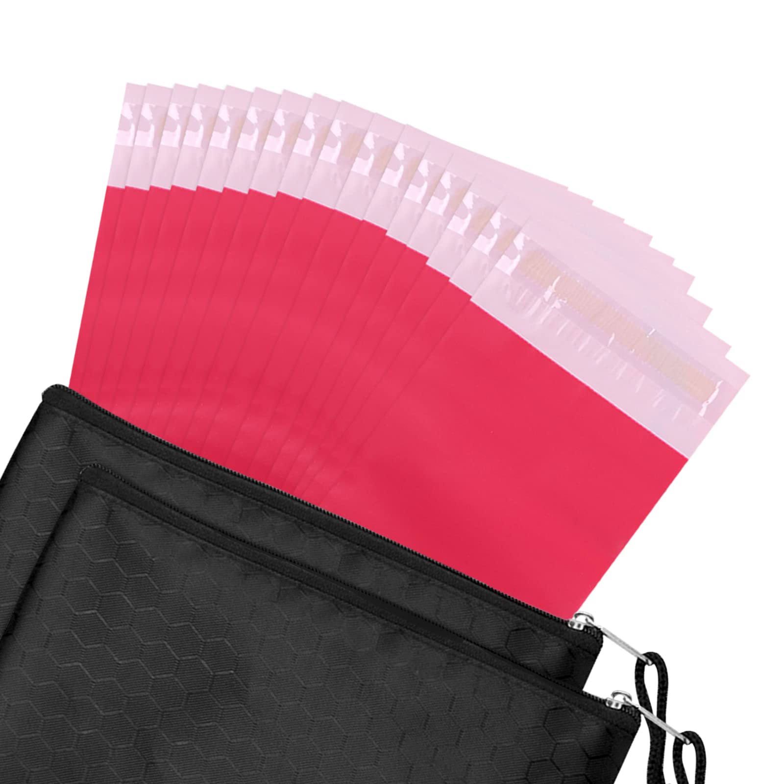 TuciykeSanitary Napkin Disposal Bags Pack of 200,Sanitary Disposal Bags Rose Red Opaque Bags 5x8inches Feminine Personal Disposal Bags For Tampons,Sanitary Pads,Sanitary Liners(with 2pcs Storage Bag)