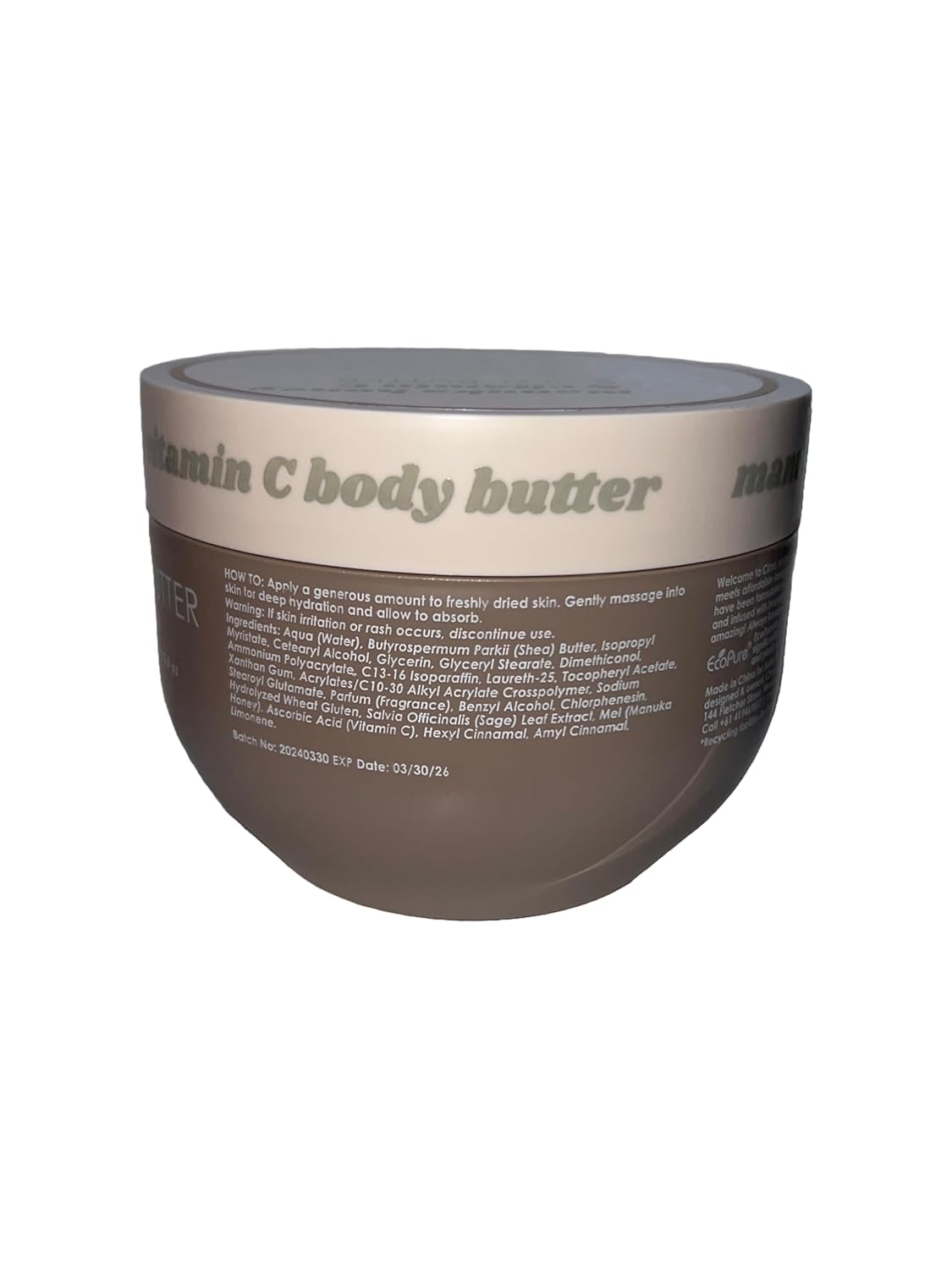 Ciroa Manuka Honey & Vitamin C Body Butter Glow 15.8 oz