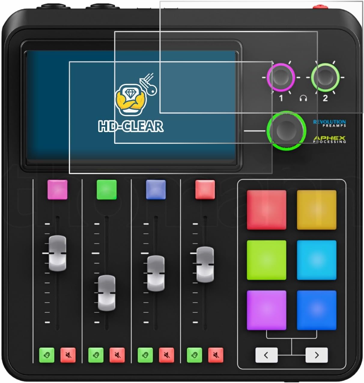 brotect 6-Pack Screen Protector compatible with Rode Rodecaster Duo - HD-Clear Protection Film