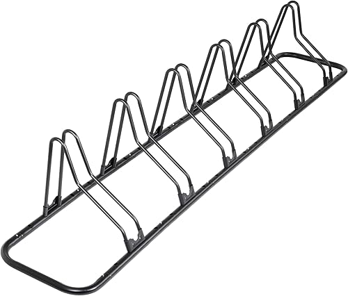 Miniatura 10 de CyclingDeal Soporte de bicicleta para estacionamiento de piso para hasta 6 bicicletas | Estante de almacenamiento para interiores, hogar y garaje |