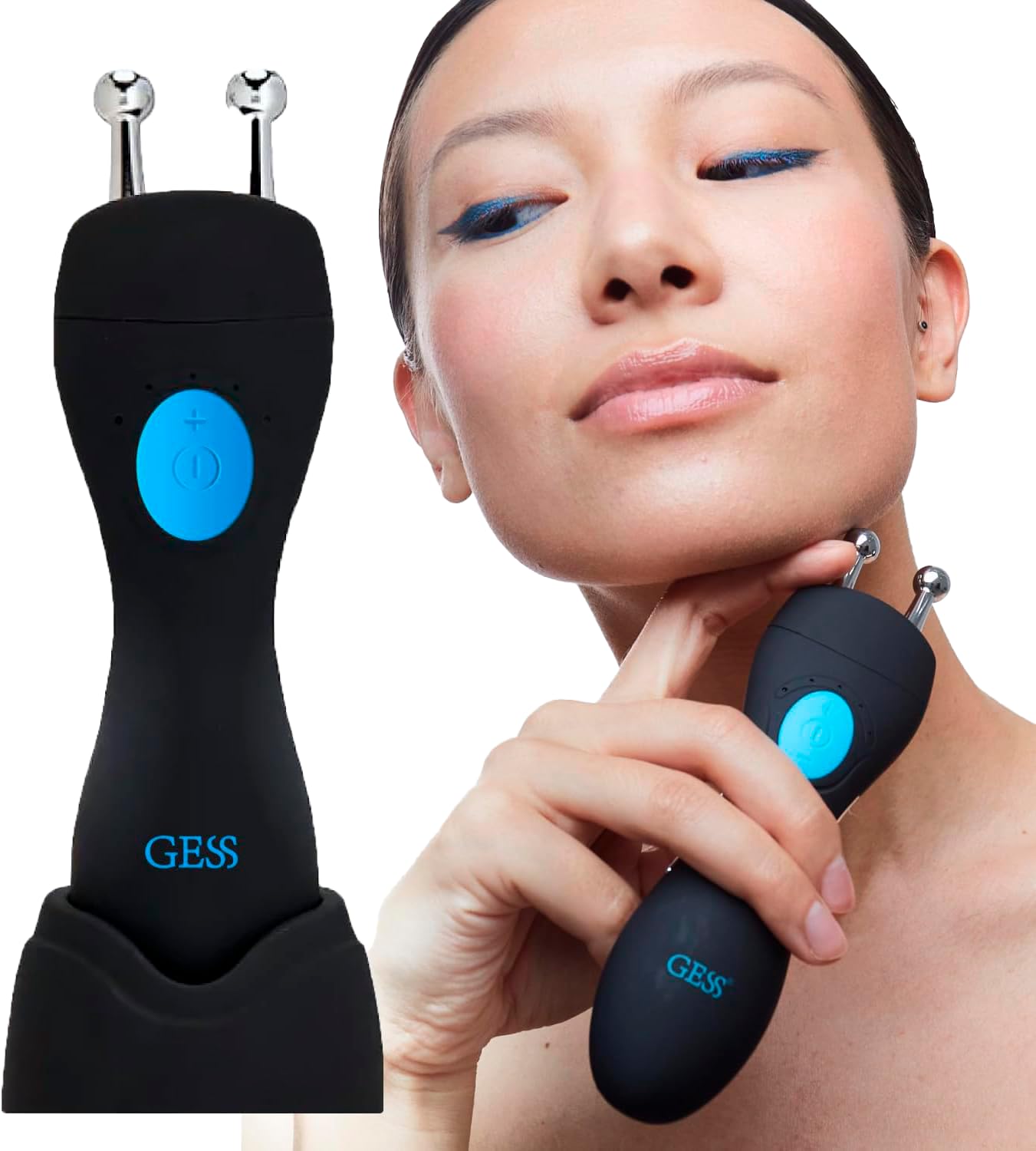 GESS MT Microcurrent Device Face, Face Lifting, Anti Ageing Microcurrent EMS Facial Device, Radio Frequency, Jaw Tightening Device, Skin Tightening Face Care Device, Face Massager Against Wrinkles