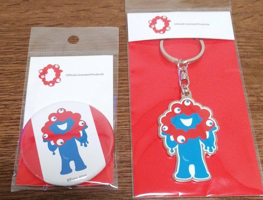 【新品】ミャクミャク 大阪キャラクター キーホルダー ピンバッチ 新品】大阪万博 ミャクミャクのキャラクター キーホルダー