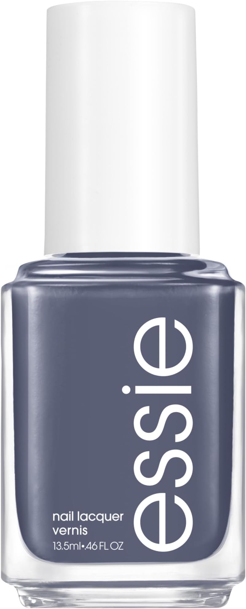 Nail Polish, Salon-Quality Steel Gray Nail Polish, Vegan, Toned Down, 0.46 fl oz