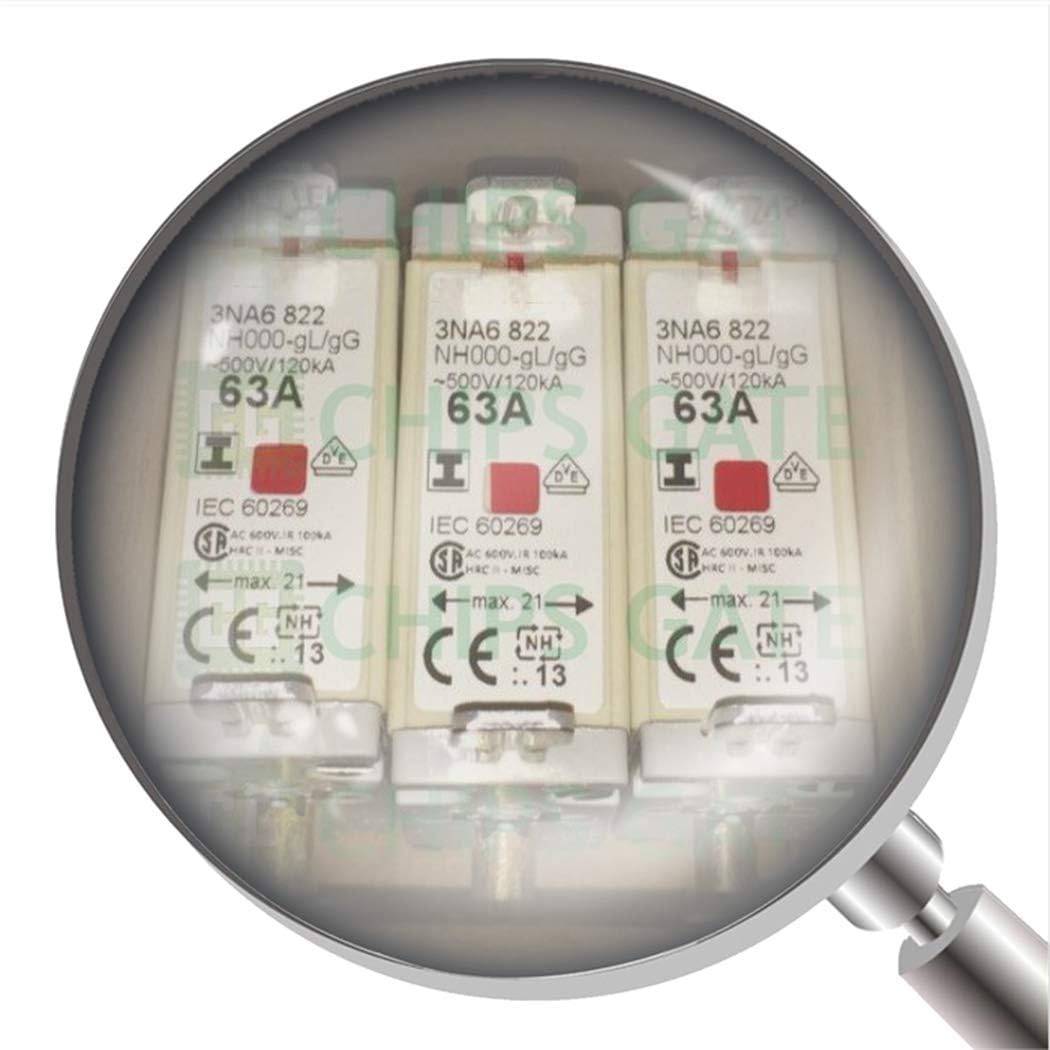 3NA6822 1Pcs New 3NA6822 3Na6 822 63A 500V 120Ka Gl/Gg Nh000 3NA6822