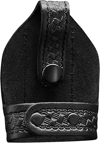 Shield Wallets - Funda para esposas con clip y cierre a presión, estilo detective negro