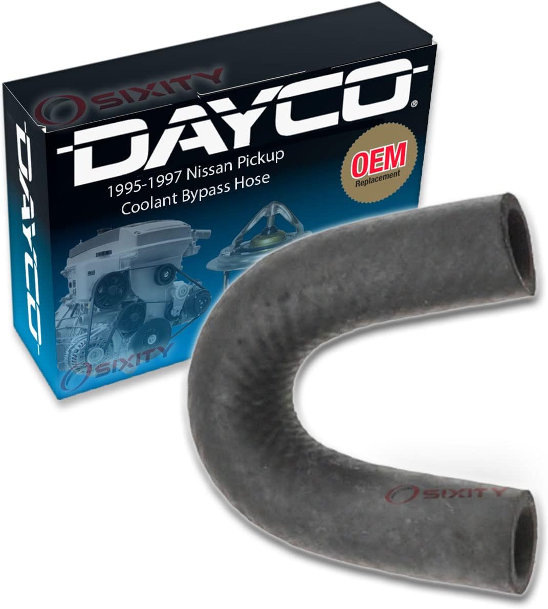 Dayco Intake Manifold To Thermostat Engine Coolant Hose compatible with Nissan Pickup 2.4L L4 1995-1997