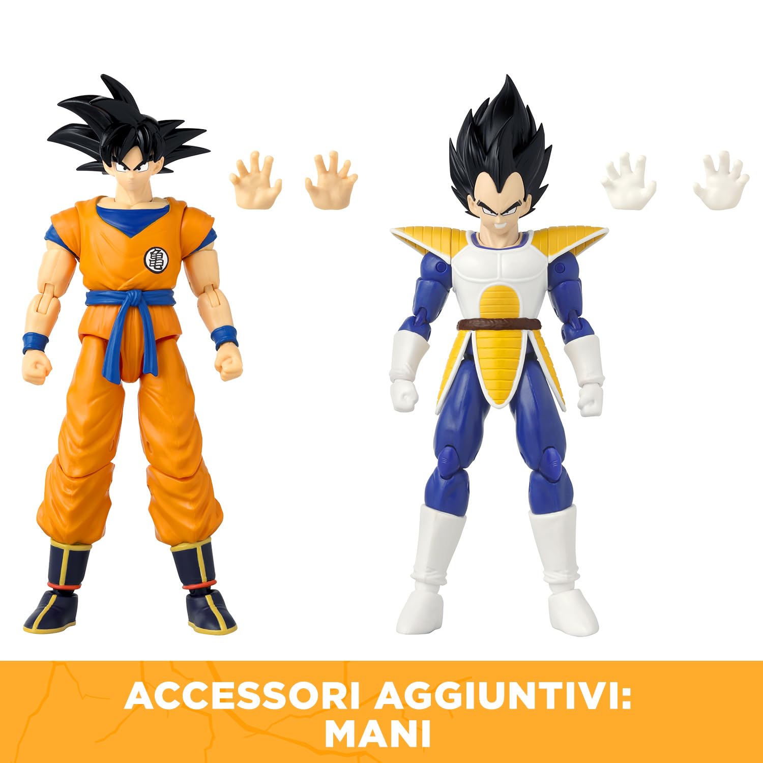 BANDAI – Dragon Ball Super – Figurine Dragon Stars 17 cm – Battle Pack – Vegeta vs Goku – Pacchetto di 2 figurine Dragon Ball da collezione – Giocattolo per bambini dai 4 anni in su – 37294