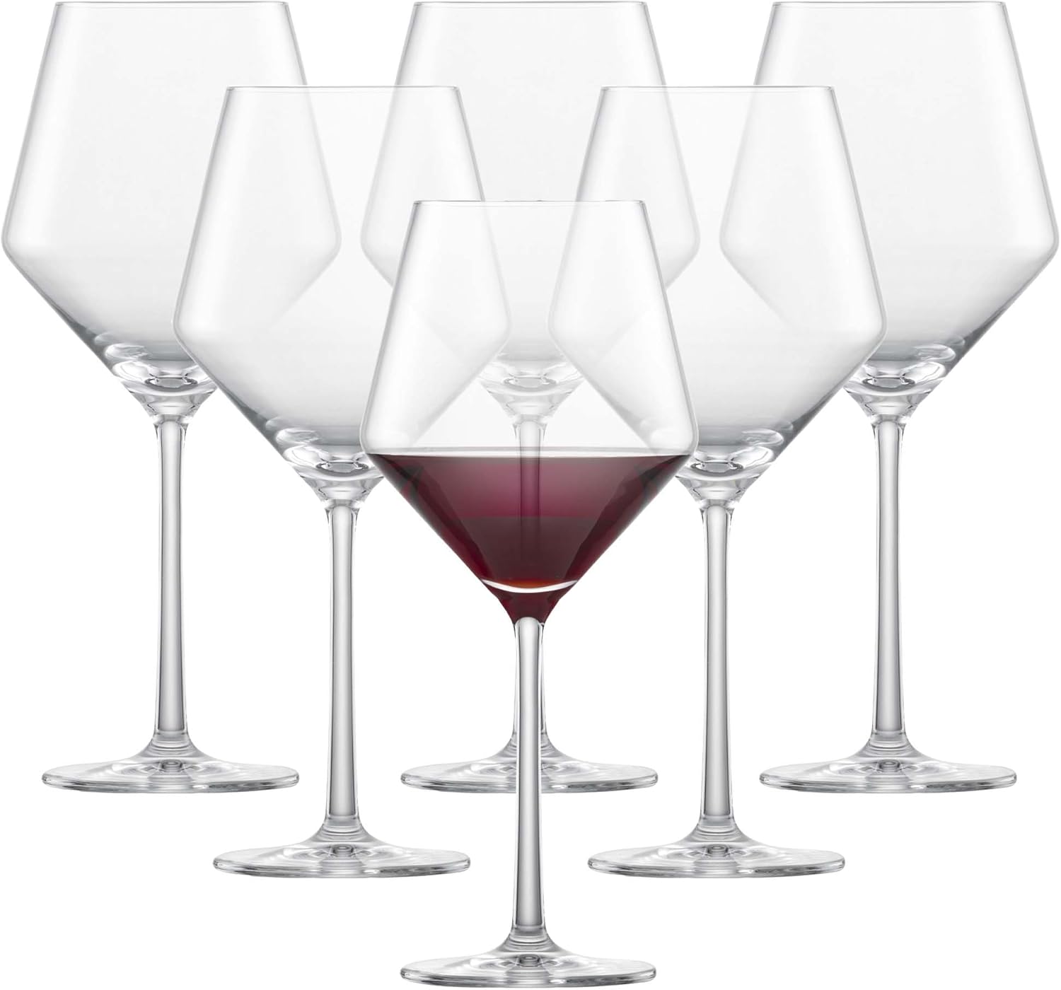 ZWIESEL GLAS Pure Beaujolais Red Wine Glasses (Set of 6), Wine Glasses for Red Wine, Dishwasher-Safe Machine-Made Tritan Crystal Glasses, Made in Germany (16 Ounce)