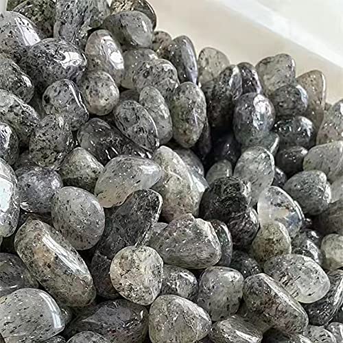 Polierte Rohkristalle, Edelsteinkristall, schwarzer Turmalin, Trommelsteine ​​für Heimdekoration, 200 g, 17–22 mm Voller Textur