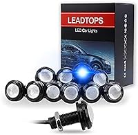 Vista 7 de LEADTOPS 10 luces LED de 0.709 in y 12 V Eagle Eye para coche, antiniebla, DRL, luz de marcha de marcha atrás, luces de roca trasera inversa