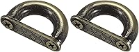 Vista 6 de uxcell Hebilla de puente de arco, conector de anillo en D de metal, grillete para colgar bolsas, correa de bolso, bricolaje y manualidades Tono
