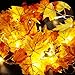 Anpro 30 LED 11.2 Ft Fall Decorations Lights - Thanksgiving Decor Fall Garland Leaves Fall Lights String, Autumn Garland - Battery Powered,Warm White