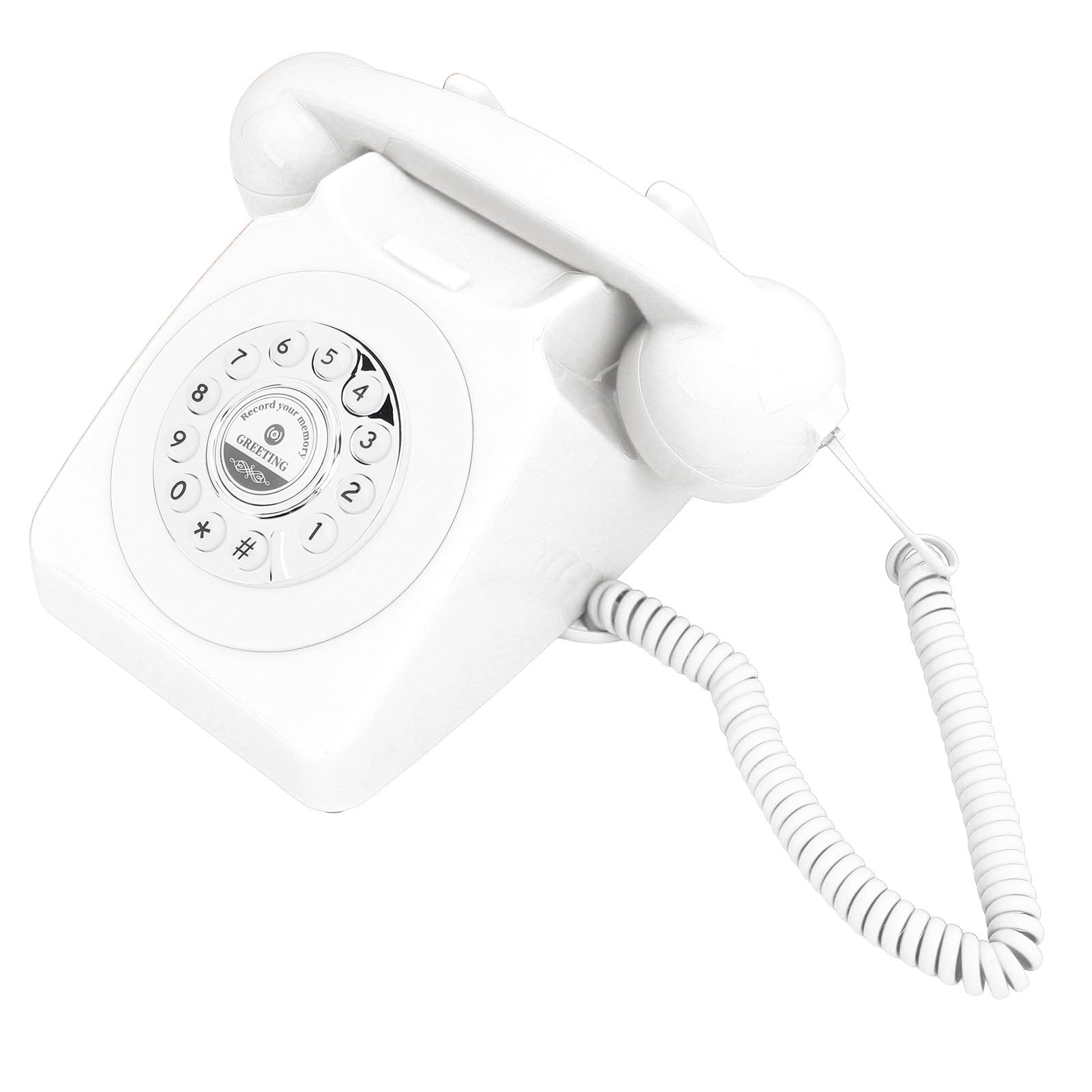 Księga Gości Audio do Telefonu, Wszechstronna pamięć 8 GB, Wygodna Księga Gości Audio na imprezę (Biały)