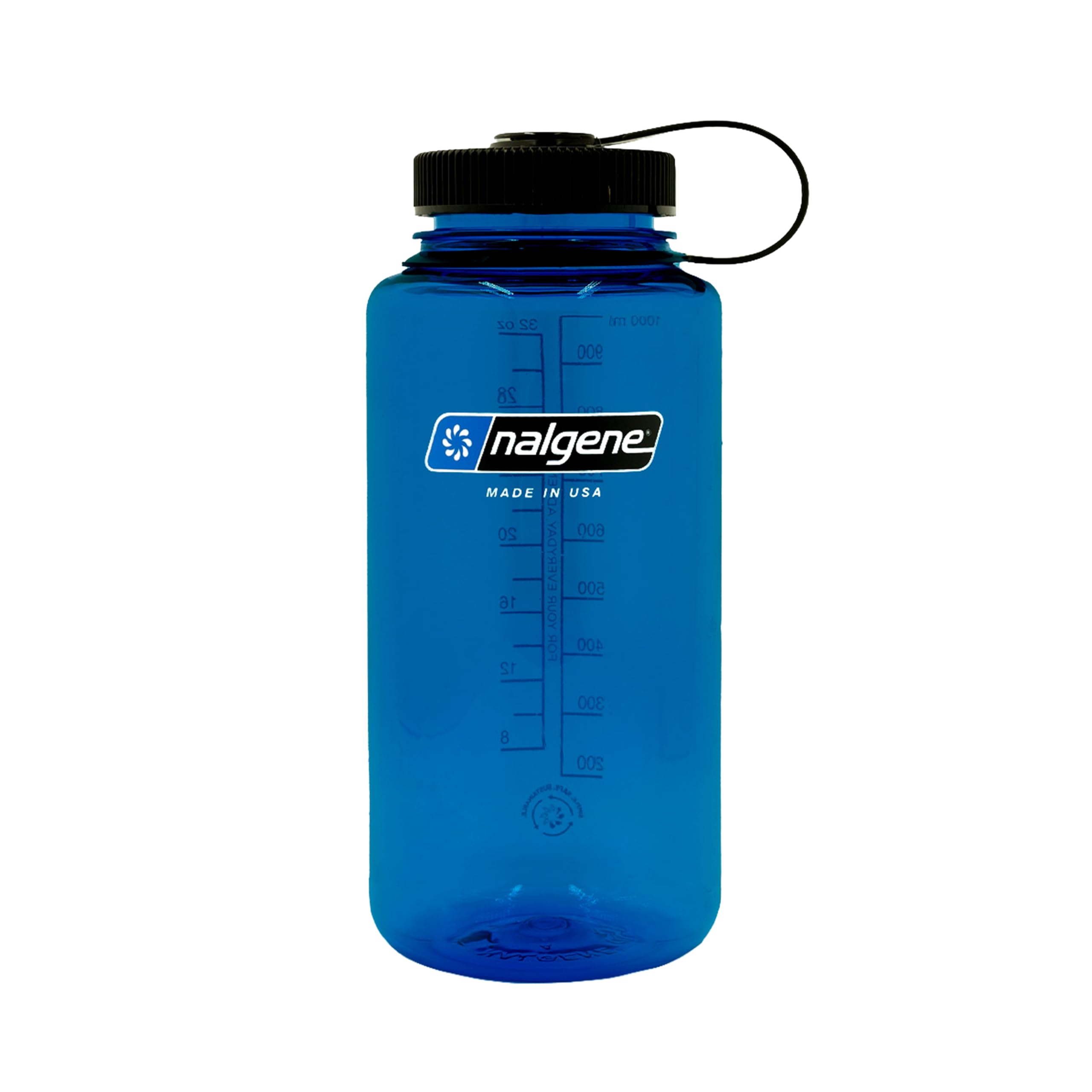 Sustain Tritan BPA-Free Water Bottle Made with Material Derived from 50% Plastic Waste, 32 OZ, Wide Mouth, Slate Blue