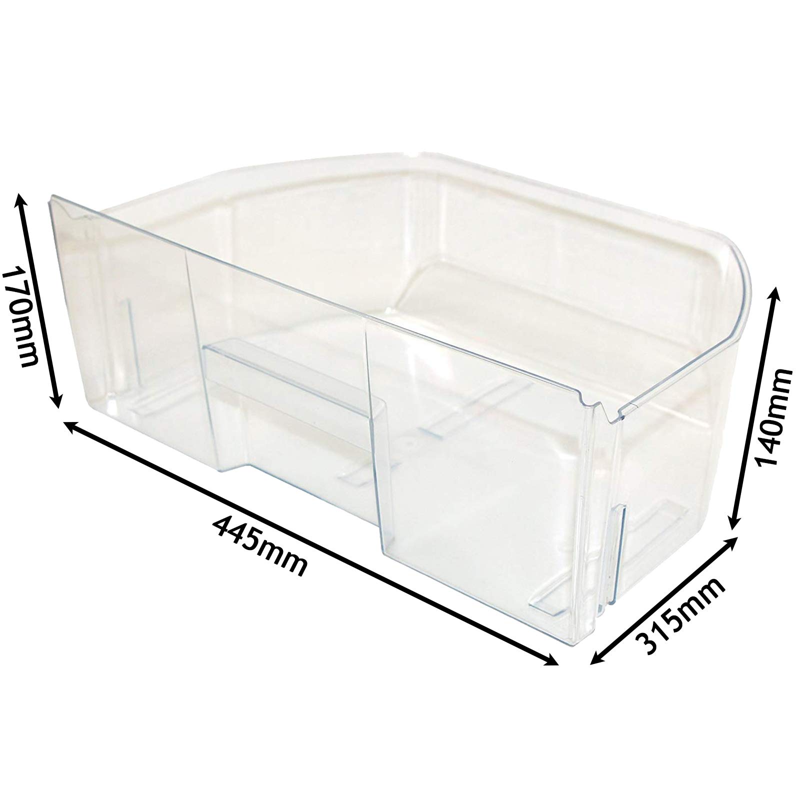 Ricambio Frigorifero Beko 4207680100 Cassetto Crisper Per Frigorifero Beko - Originale, Misure 180x245x300 Mm, Per Insalata E Verdure Cassetto Frigorifero Universale