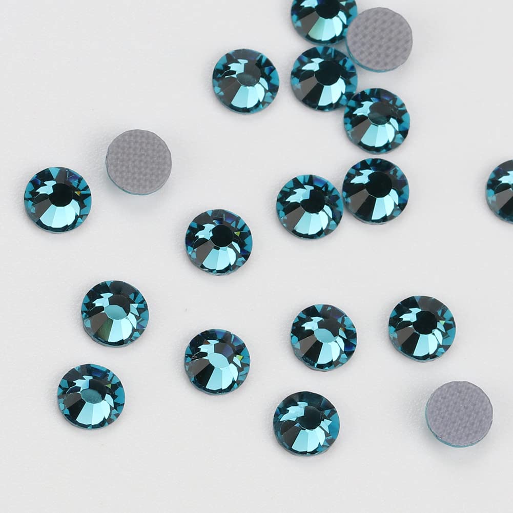 Strass Hotfix blu per scarpe Borse Unghie Artigianato Tessuto Decorazione per indumenti Accessori per gioielli DiY-157 Dark Indigo, 4mm SS16 1440 pezzi