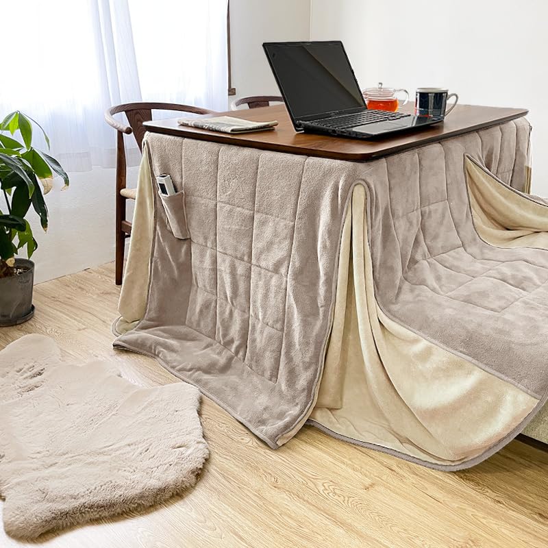 Amazon｜LUCK ダイニング こたつ布団 あったか こたつ掛け布団 省