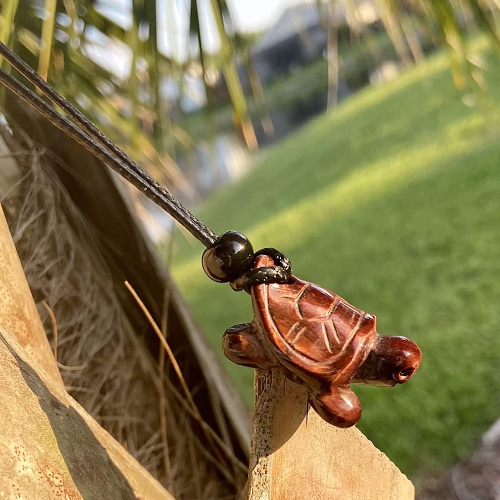 Magic Human Turtle Necklace - Sea Turtle Gifts for Women and - Crystals and Healing Stones - Lucky Amulets - Natural Gemstone Necklace - Small Good Luck Charms - Image 9