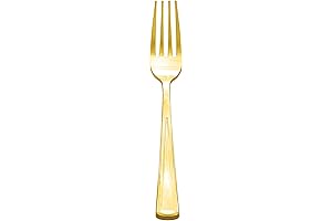 Party Essentials Disposable Gold Forks: Affordable Elegance for Glamorous Events