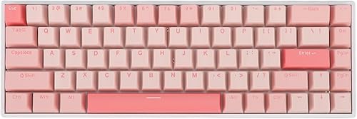 Miniatura 2 de 68 Keys Red Mechanical Keyboard, RGB Backlit 60 Percent USB Wired Gaming Keyboard, t Layout with, USB C Wired for PC, Laptop,