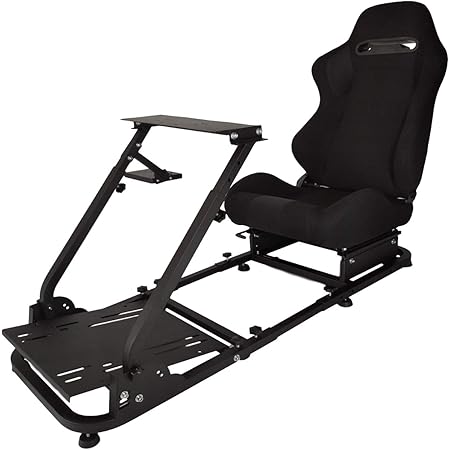 Amazon Minneer レーサーシミュレーター ホイールスタンド レーシング チェアスタンド シート ハンドル スタンドの取り付けが可能なブラケット 3点セット レースシミュレーター ラケット レーシングホイールスタンド ギアシフター用マウント セット Logitech G25 G27