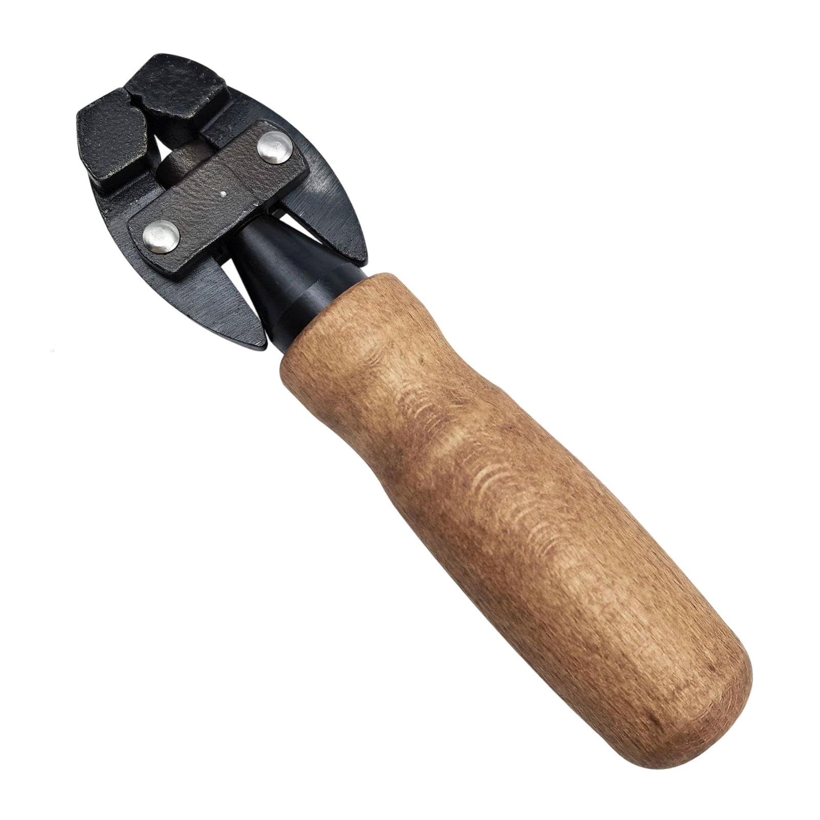 F Fityle Étau à Main Réglable avec Manche En Bois et Acier à Haute Teneur En Carbone pour épingles et Tiges de Boucles D'oreilles