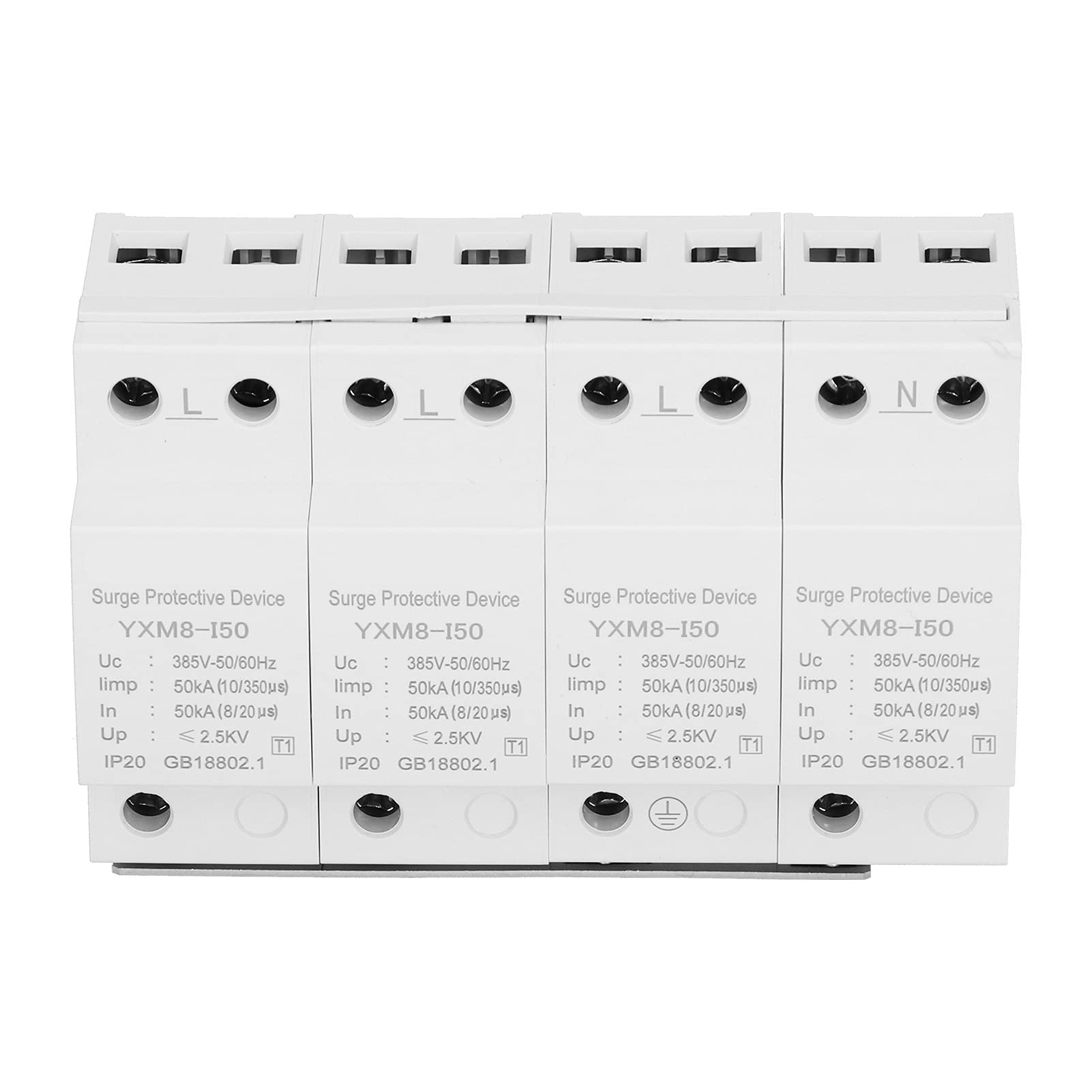 Urządzenie przeciwprzepięciowe Ognioodporny ochronnik obwodu elektrycznego do montażu na szynie DIN AC385V 50/60HZ do pomieszczeń automatyki przemysłowej i skrzynek rozdzielczych
