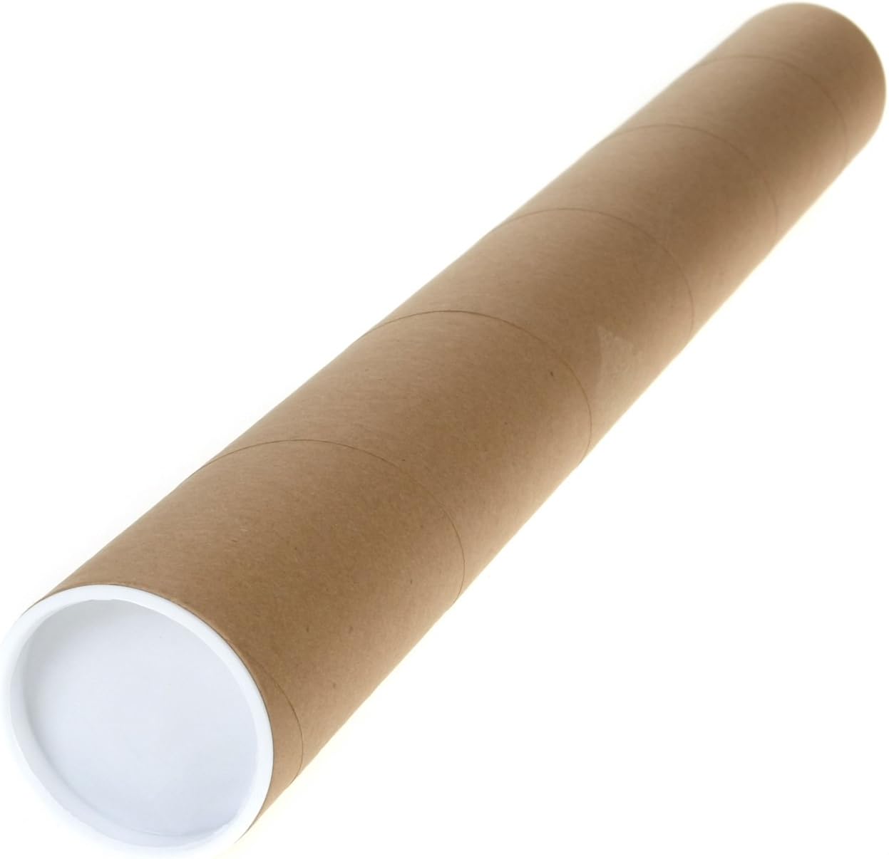 20 2" X 12" Cardboard Mailing Shipping Tubes w/ End Caps