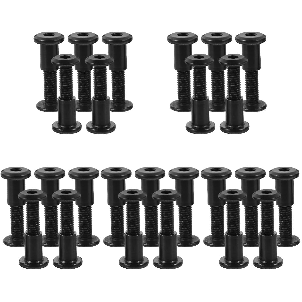 HOMSFOU Sets Countersunk Belt Nuts Binding Post Screws Kit for Purses Belt Repair DIY Projects