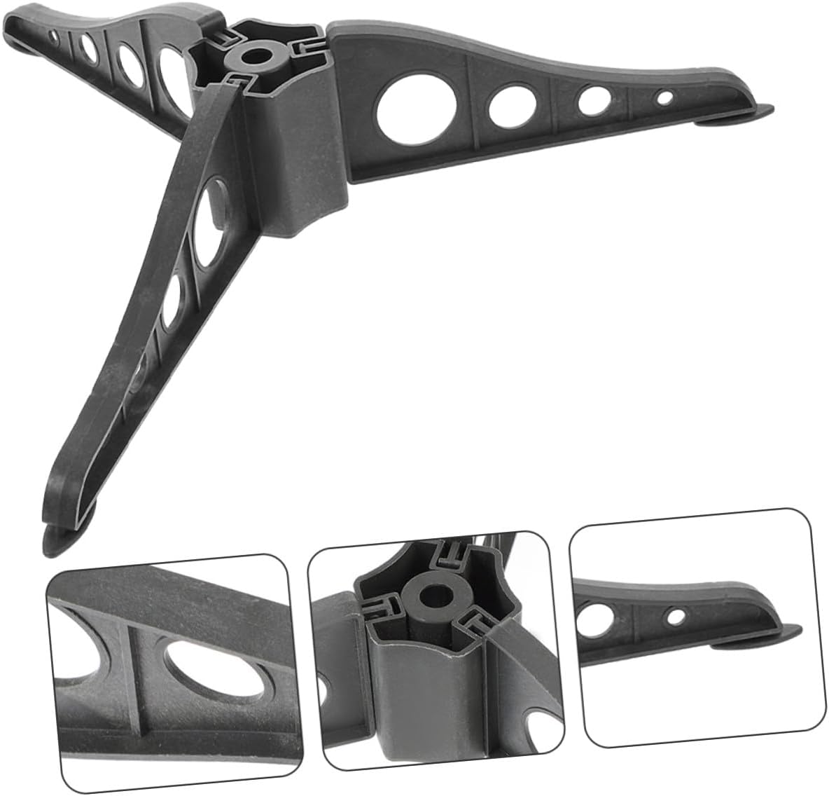 10pcs Black Plastic Christmas Tree Stand Brackets for Artificial Trees with Smooth Surface Easy Assembly and Compact Storage