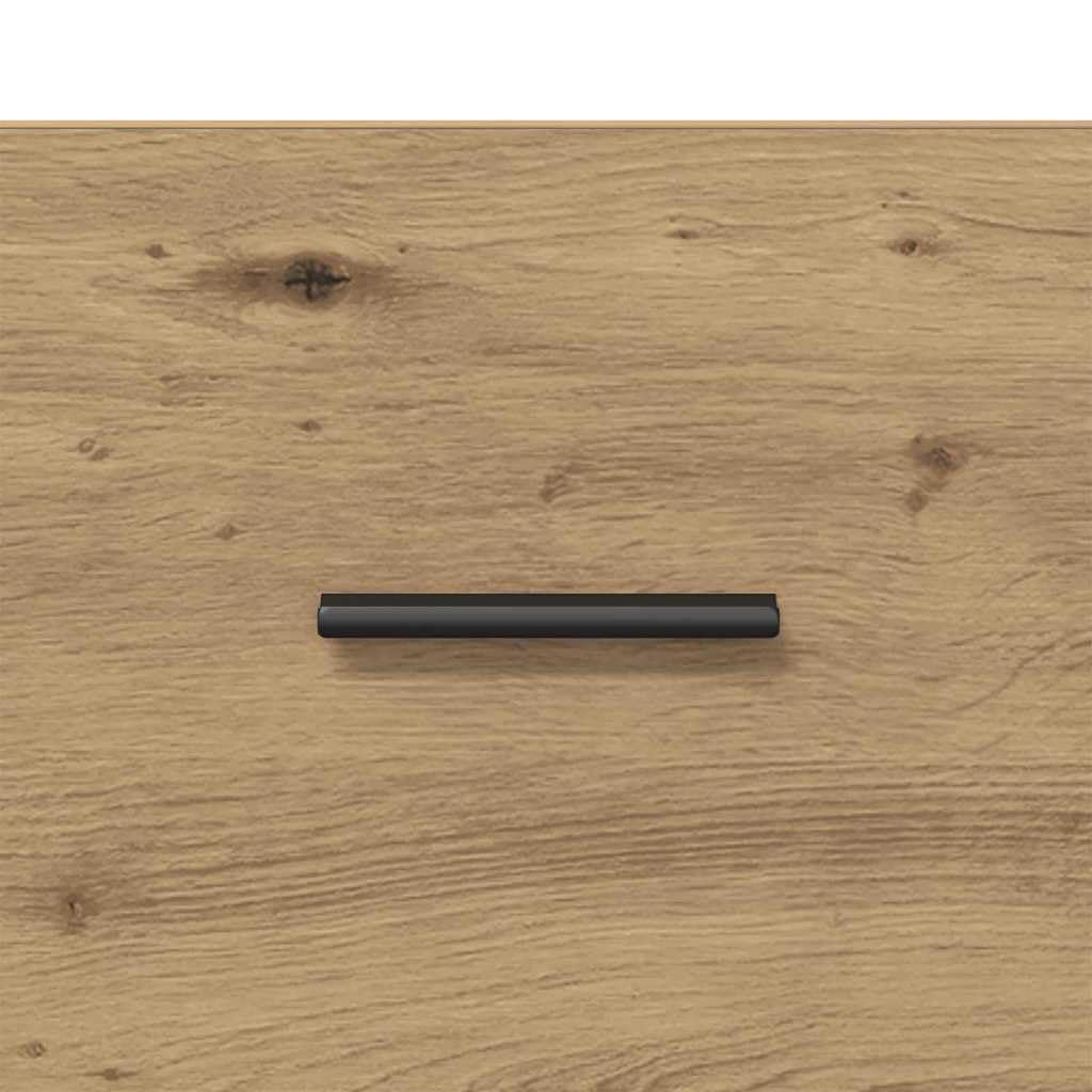 Aparador de 69,5 x 34 x 90 cm, madera de roble Artisana de hierro, diseño moderno con cajón, resistente y duradero, para salón, pasillo, dormitorio