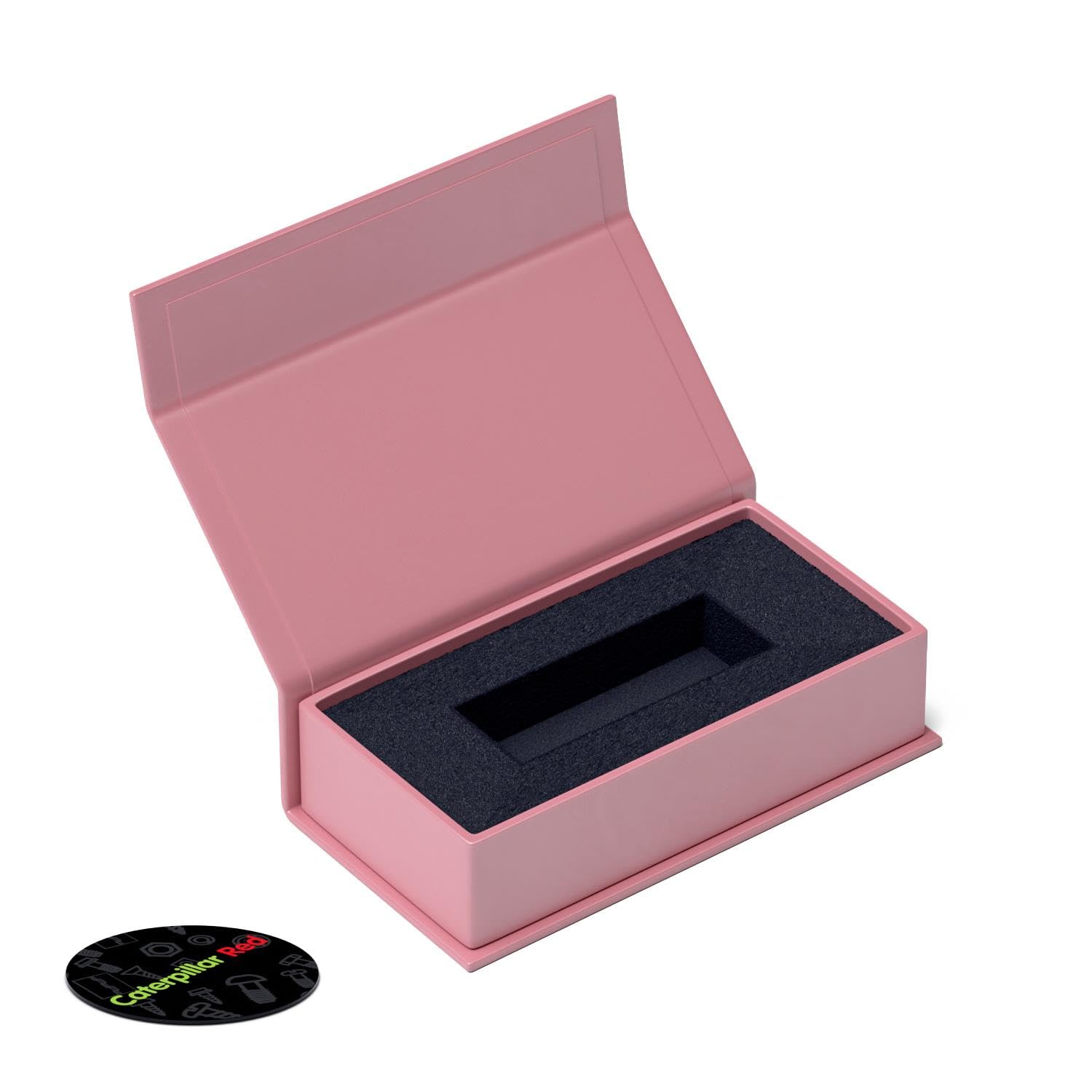 4X Magnetic USB Presentation Gift Boxes, Baby Pink, Flash Drives, Removable Drives, Wedding Presentation Gift Box - Image 2