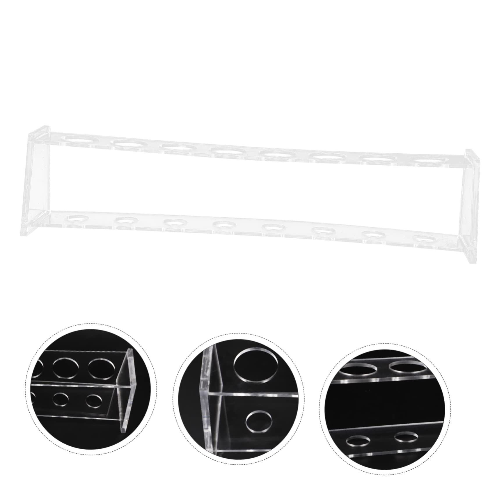 STOBAZA Acrylic Test Tube Storage Rack 8 Slots Holder Lab Organizing Storage for School Hospital