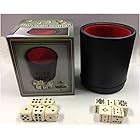 VEGAS GAMING SUPPLIES DELUXE Bar Style DICE CUP With 5 Regular & 5 Poker Dice