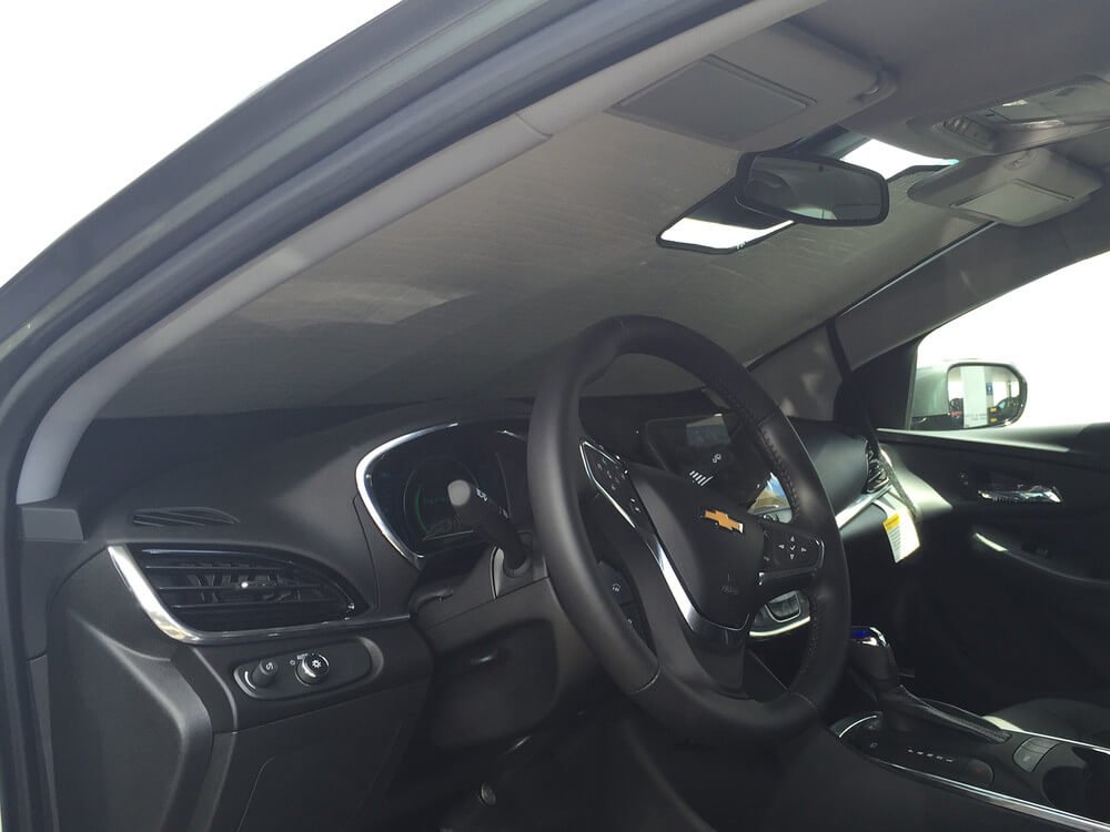 HeatShield, The Original Windshield Sun Shade, Custom-Fit for Chevrolet Volt Sedan w/Sensor 2016, 2017, 2018, 2019 Silver Series